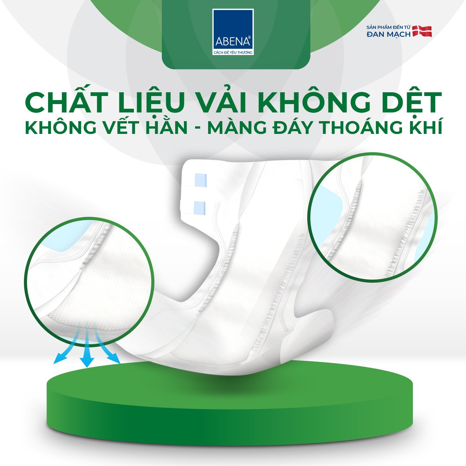 Tã dán người lớn Abena Slip Premium L1 – Nhập khẩu từ Đan Mạch (Gói 10 miếng)
