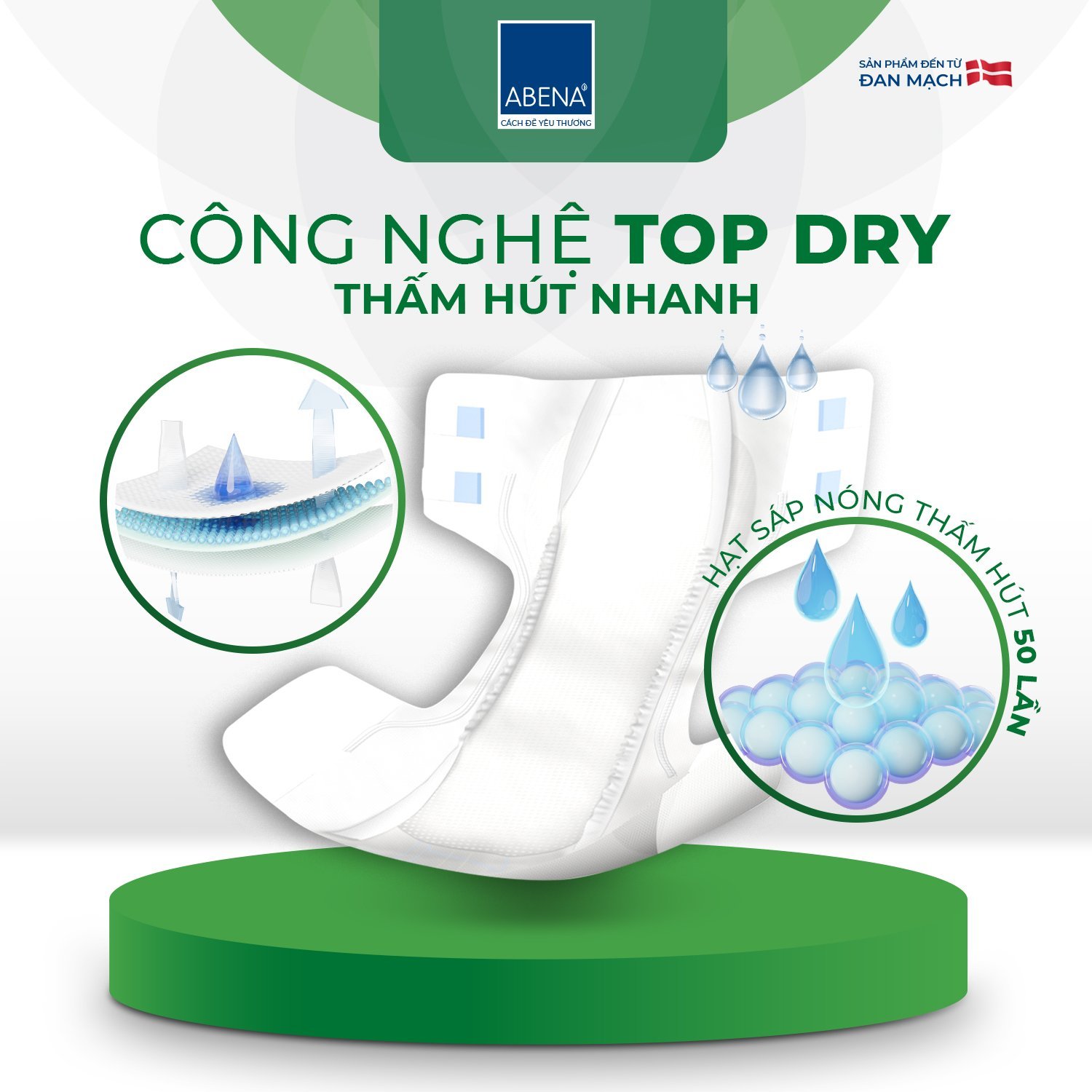 Tã dán người lớn Abena Slip Premium L1 – Nhập khẩu từ Đan Mạch (Gói 10 miếng)