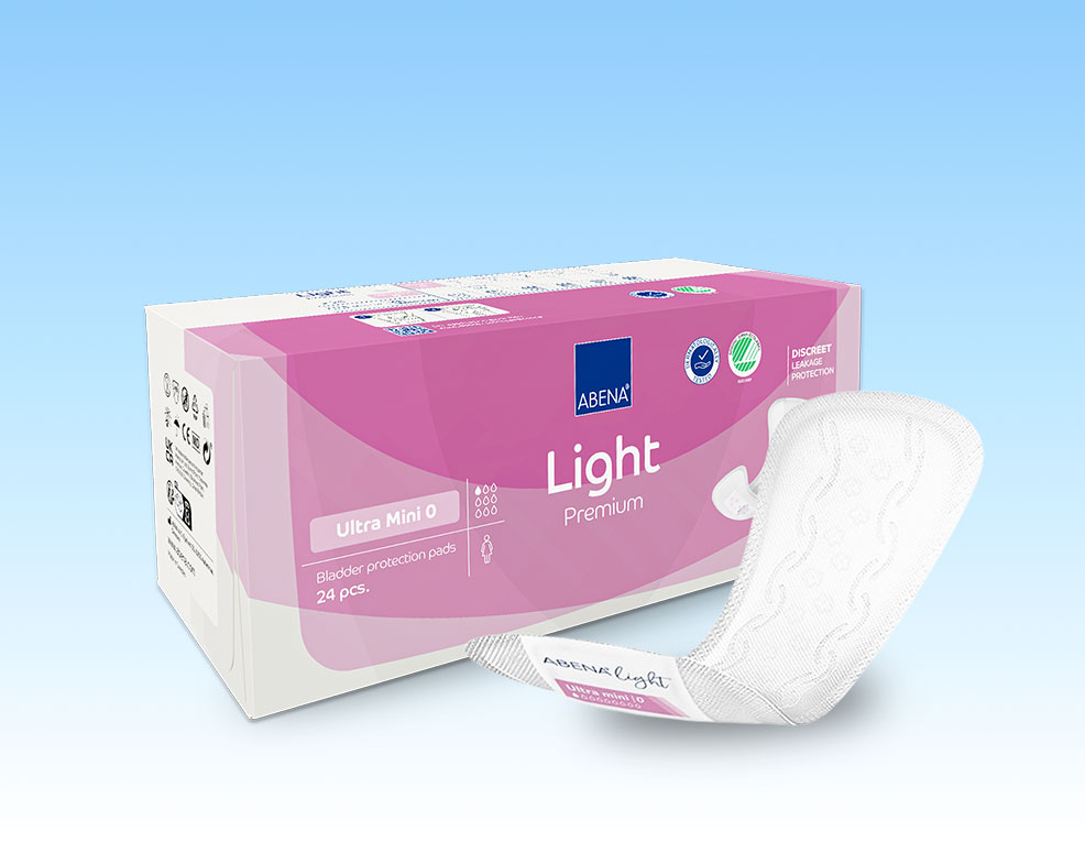 Băng Vệ Sinh Hằng Ngày Abena Light Ultra Mini 0 – Nhập Khẩu Đan Mạch (Hộp 24 Miếng)