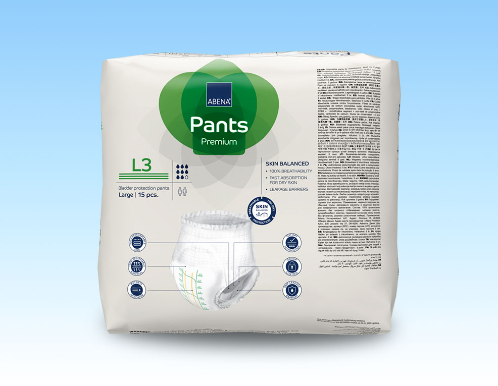Tã quần người lớn Abena Pants Premium L3 (2400ml) (15 miếng)