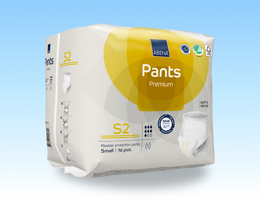 Tã Quần Người Lớn Abena Pants Premium S2 – Nhập Khẩu Đan Mạch (16 miếng)