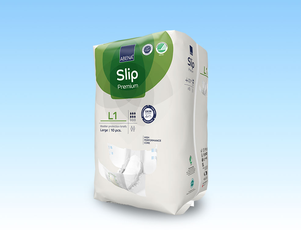 Tã dán người lớn Abena Slip Premium L1 – Nhập khẩu từ Đan Mạch (Gói 10 miếng)