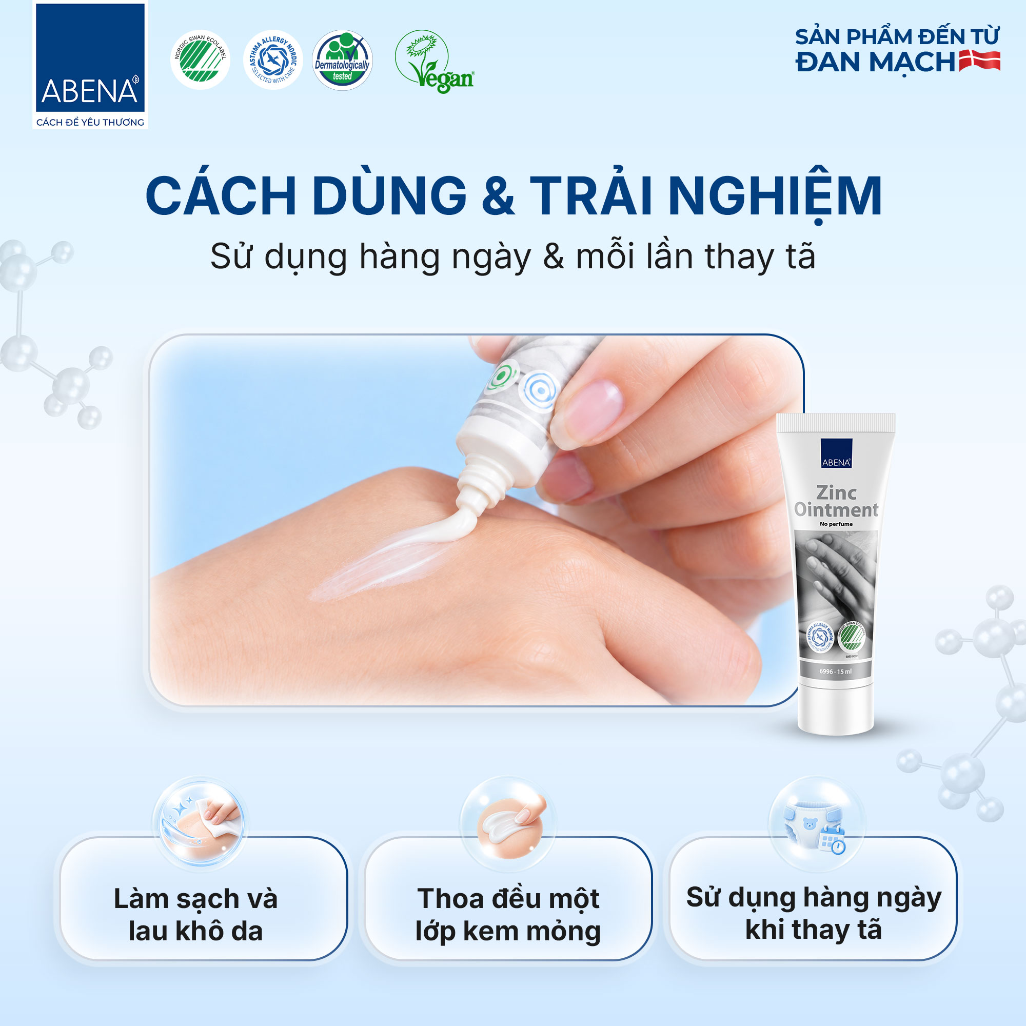 Kem Đa Năng ABENA Zinc Ointment No Perfume 15ml