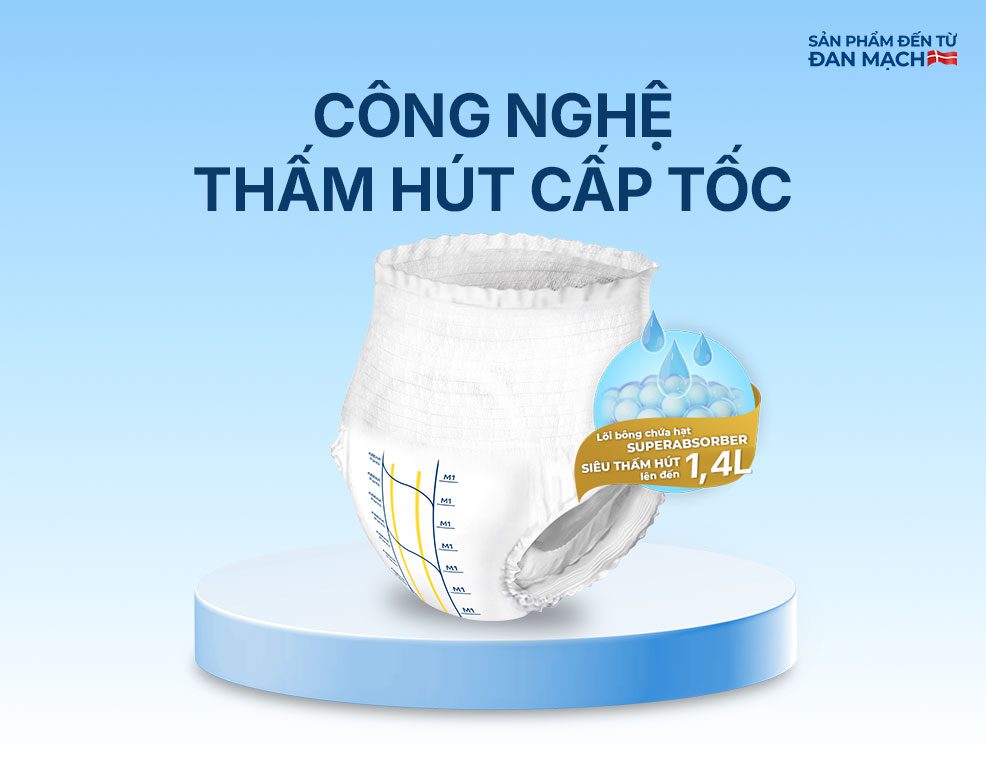 Tã Quần Người lớn Abena Pants Premium M1 – Nhập khẩu Đan Mạch