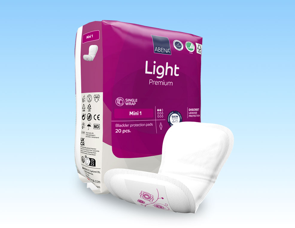 Băng vệ sinh hằng ngày Abena Light Ultra Mini 1 – Nhập khẩu Đan Mạch (Gói 20 miếng)